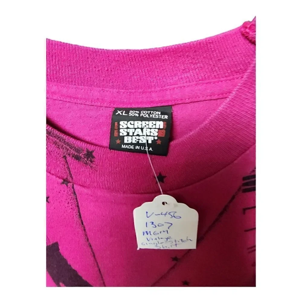 1307 - MGM Vintage single stitch tshirt AOP XL